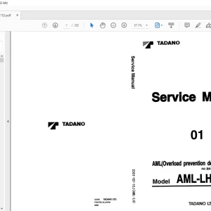 Tadano Faun AML-LH AML (Overload prevention device) Service Manual S301-02-1EJ - PDF DOWNLOAD