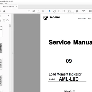 Tadano Faun AML-LIIC Load Moment Indicator Service Manual - PDF DOWNLOAD