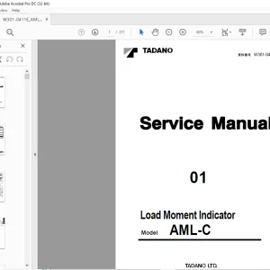 Service Repair Manual for Tadano Faun AML-C Load Moment Indicator PDF