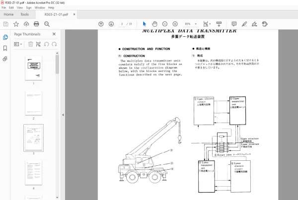 Multiplex Repair Tadano Faun Multiplex Data Transmitter Hydraulic Crane Repair Manual ...