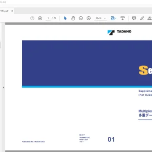 Tadano Faun Multiplex Data Transmitter (Supplement) Service Manual R303-Z3-01 - PDF DOWNLOAD
