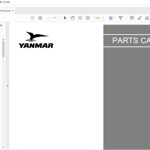 Yanmar 3TNV76-PBV Engine Parts Catalog Manual 0CB10-G71401 - PDF DOWNLOAD