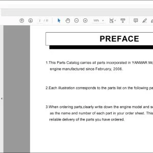 Yanmar 3TNV84T-GYM Engine Parts Catalog Manual 0CR10-G64500 - PDF DOWNLOAD