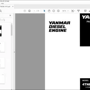 Yanmar 4TNE98-HYF Diesel Engine Parts Catalog Manual - PDF DOWNLOAD