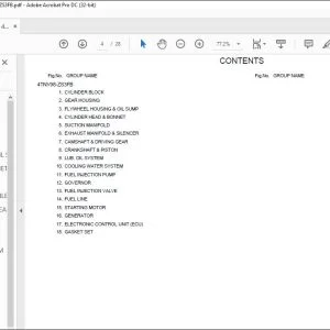 Yanmar 4TNV98-ZS3FB Komatsu Parts Catalog Manual 0CW10-G23600 - PDF DOWNLOAD