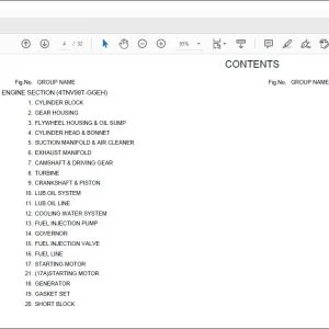 Yanmar 4TNV98T-GGEH For Himoinsa Parts Catalog Manual 0CW10-G15600 - PDF DOWNLOAD
