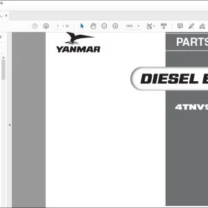 Yanmar 4TNV98T-ZNSAD Diesel Engine Parts Catalog Manual 000Y00W3810 - PDF DOWNLOAD