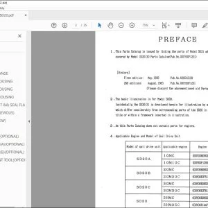 Yanmar SD20 SD30 SD31 Engine Parts Catalog Manual - PDF DOWNLOAD