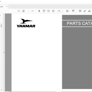 Yanmar Vio35-3 Excavator Parts Catalog Manual - PDF DOWNLOAD