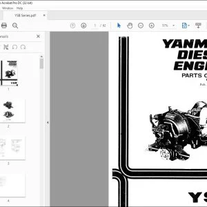 Yanmar YSB Diesel Engine Parts Catalog Manual 000Y00R0936 - PDF DOWNLOAD