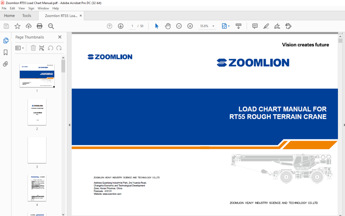 zoomlion-rt55-rough-terrain-crane-load-chart-manual-pdf-download