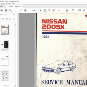 1986 NISSAN 200SX S12 Series Service Manual PDF DOWNLOAD
