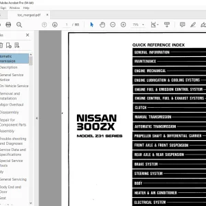 1986 NISSAN 300ZX Z31 Series Service Manual PDF DOWNLOAD