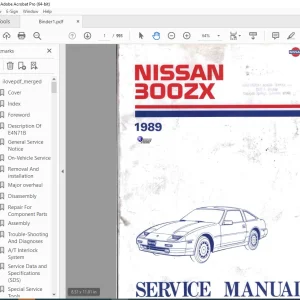 1989 NISSAN 300ZX Z31 Series Service Manual PDF DOWNLOAD