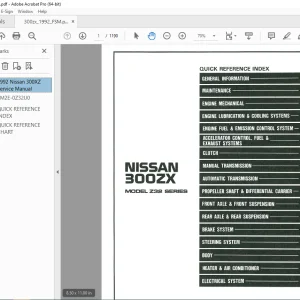 1992 NISSAN 300ZX Z32 Series Service Manual PDF DOWNLOAD