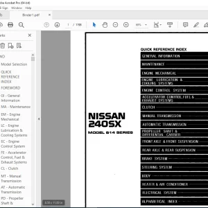 1995 NISSAN 240SX S14 Series Service Manual PDF DOWNLOAD