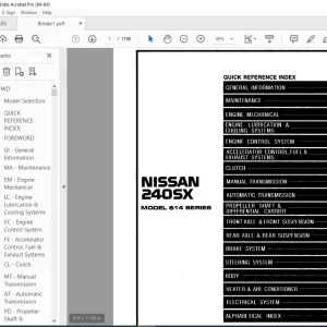 1996 NISSAN 240SX S14 Series Service Manual PDF DOWNLOAD
