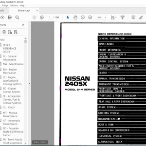 1997 NISSAN 240SX S14 Series Service Manual PDF DOWNLOAD