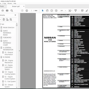 2009 NISSAN 370Z Z34 Series Service Manual PDF DOWNLOAD