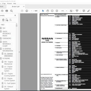 2014 NISSAN 370Z Z34 Series Service Manual PDF DOWNLOAD