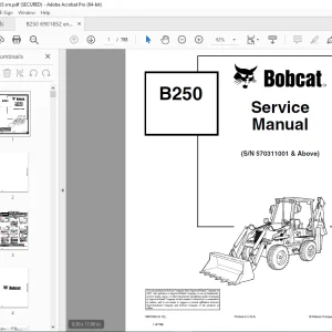 BOBCAT B250 570311001 Service Manual PDF DOWNLOAD