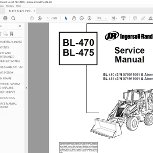 BOBCAT  BL-470 BL-475 INGERSOLL RAND Service Manual PDF DOWNLOAD