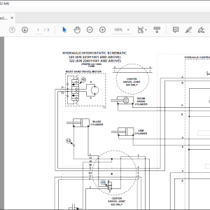 Bobcat 320 322 Hydraulic/Hydrostatic Schematic Manual V-0488 - PDF ...