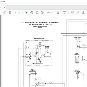 Bobcat 323 Hydraulic/Hydrostatic Schematic Manual V-0976  - PDF DOWNLOAD