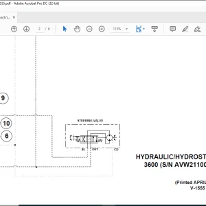 Bobcat 3660 Electrical & Hydraulic Manual V-1555  - PDF DOWNLOAD
