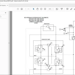 Bobcat 463 Hydraulic & Hydrostatic Schematic Manual 6903711 - PDF DOWNLOAD