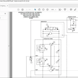 Bobcat 553 Hydraulic & Hydrostatic Schematic Manual 6904705 - PDF DOWNLOAD