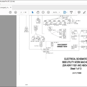 Bobcat 5600 UTILITY WORK MACHINE Electrical & Hydraulic Manual SN A0W111001 And Above -  PDF DOWNLOAD