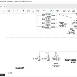Bobcat 5610 UTILITY WORK MACHINE Electrical & Hydraulic Manual  - PDF DOWNLOAD