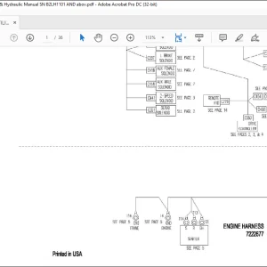 Bobcat 5610 UTILITY WORK MACHINE Electrical & Hydraulic Manual SN B2LH1101 AND above -  PDF DOWNLOAD