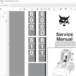 Bobcat 600 600D 610 611 Loader Service Manual 6556276 (6–12) - PDF DOWNLOAD