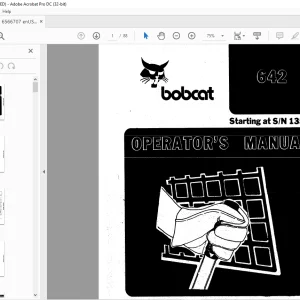Bobcat 642 Loader Operator's Manual SN 13524 - PDF DOWNLOAD