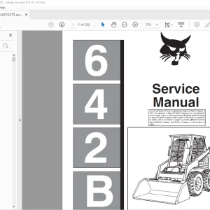 Bobcat 642B Loader Service Manual 6570275 (6-12) - PDF DOWNLOAD