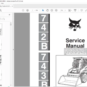 Bobcat 742B 743B Loader Service Manual 6720772 (6-12) - PDF DOWNLOAD