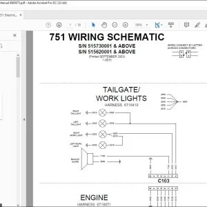 Bobcat 751 Electrical Wiring Schematic Manual 6900975 - PDF DOWNLOAD