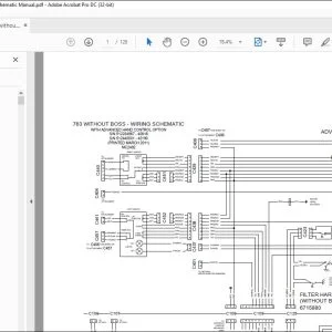 Bobcat 763 without Boss Electrical Wiring Schematic Manual - PDF DOWNLOAD
