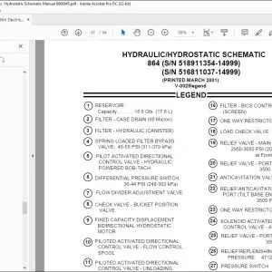 Bobcat 864 Electrical Wiring & Hydraulic  Hydrostatic Schematic Manual 6900945 - PDF DOWNLOAD
