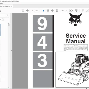 Bobcat 943 Loader Service Manual 6570008 (6-12) - PDF DOWNLOAD