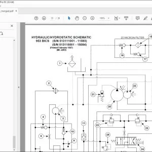 Bobcat 953 Electrical Wiring Diagram & Hydraulic  Hydrostatic Schematic Manual 6724352 - PDF DOWNLOAD