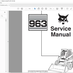 Bobcat 963 Loader Service Manual 6724545 (6-12) - PDF DOWNLOAD