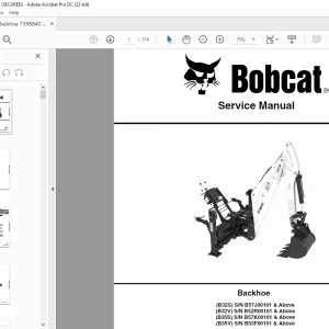 Bobcat B32S B32V B35S B32S Service Manual -  PDF DOWNLOAD