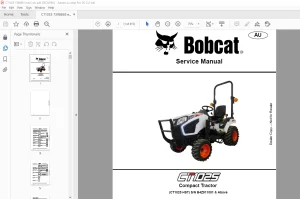 Bobcat (CT1025 HST) Compact Tractor Service Manual 7398893 (12-19) -  PDF DDOWNLOAD