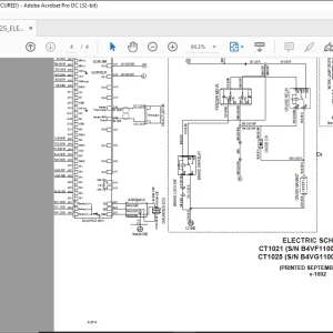 Bobcat Compact Tractor CT1021 CT1025 Electrical Schematic Manual V-1692 - PDF DOWNLOAD