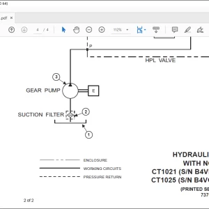 Bobcat Compact Tractor CT1021 CT1025 Hydraulic  Schematic Manual 7370238  - PDF DOWNLOAD
