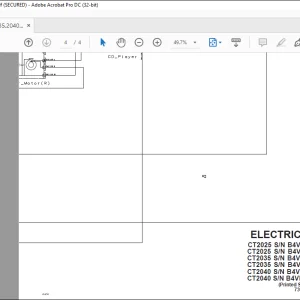 Bobcat Compact Tractor CT2025 CT2035 CT2040 Electrical Schematic Manual 7397249 -  PDF DOWNLOAD
