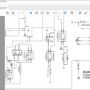 Bobcat Compact Tractor CT2035 CT2040 Electrical & Hydraulic Schematic